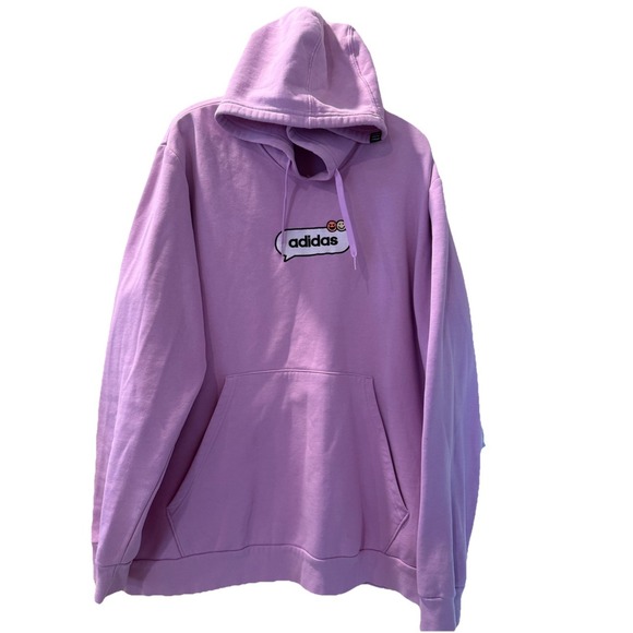adidas Other - Adidas Men's Sweatshirt Emoji‎ Hoodie Smiley Face Size Small Purple Pink 2XL